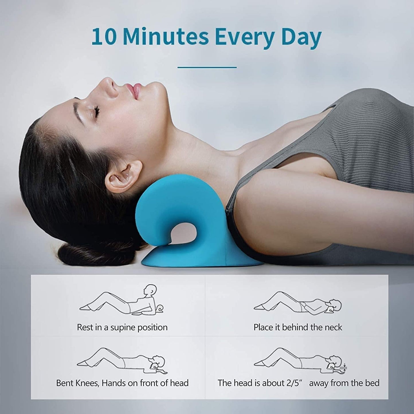 Expertomind Neck Relaxer | Cervical Pillow | Neck & Shoulder Support for Pain Relief