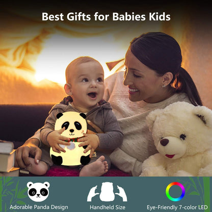 Panda Light Lamp -  Rechargeable Silicone - Night Lamp - 7 Colours